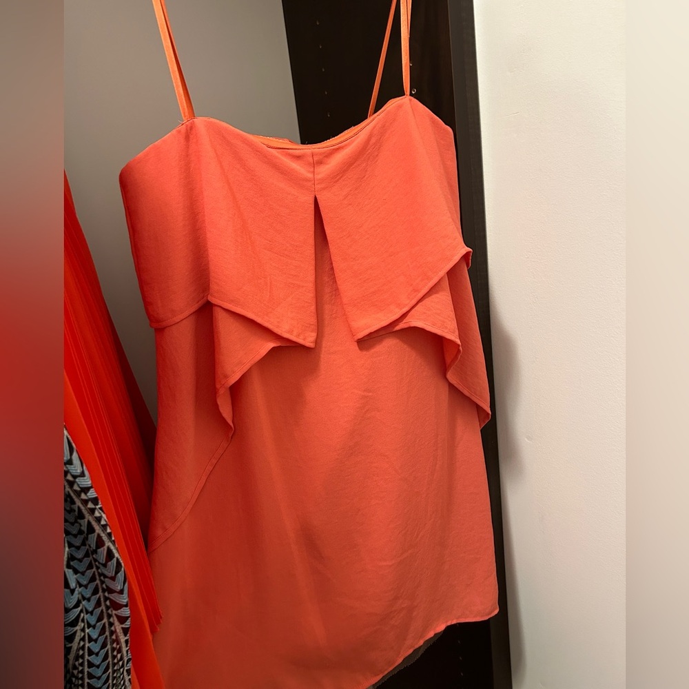 BCBG Sleeveless coral mini dress